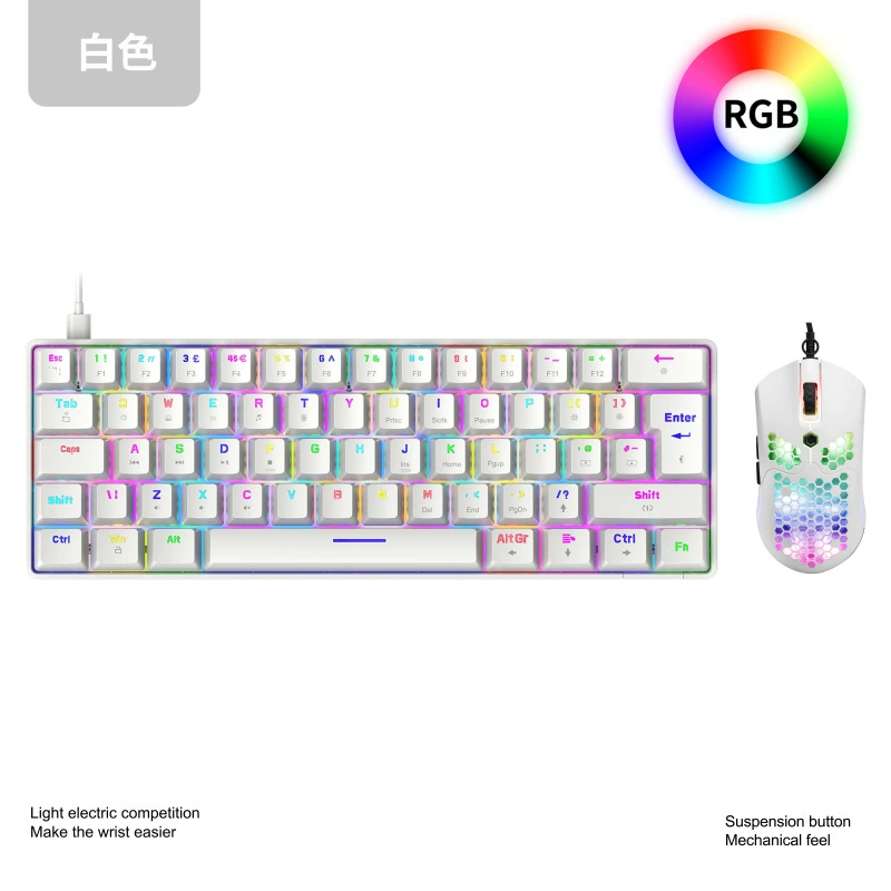 Клавиатура, мышь, лёгкий набор для игр, T60