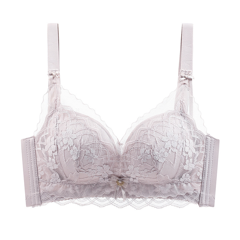 Sujetador nutritivo de ácido hialurónico Ropa interior de encaje sexy Ropa interior de espalda hermosa Sujetador Ropa interior de mujer Ropa interior de Shantou sin anillo de acero