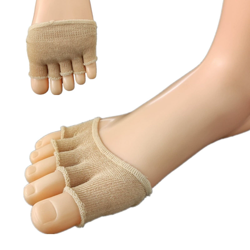 Мужские и женские хлопковые летние носки на половину стопы с открытым носком Носки с пятью пальцами Йога с открытым пальцем и пятью пальцами