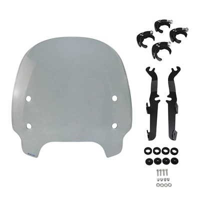 Suitable for Harley Sportster RH1250 21-23 Modified Motorcycle Front Windshield (Motorcycle front windshield) - smoke-gray