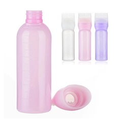 跨境貨運美發洗頭瓶染髮乾洗瓶染髮瓶美容頭療養發工具瓶可貼標