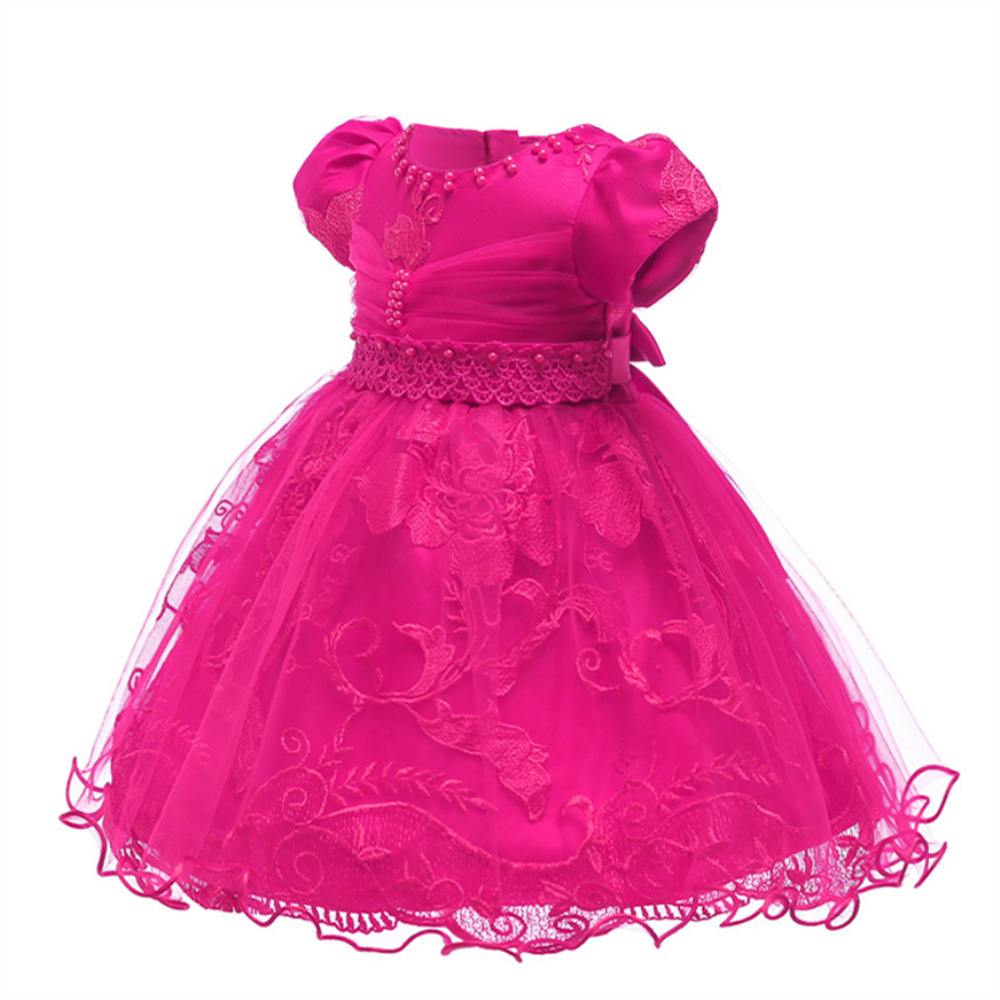 Spring 2021 1~3 year old baby dress red...