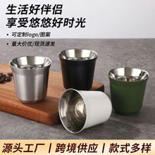 亚马逊迷你小酒杯户外露营便携单层白酒杯批发内抛亮咖啡杯现货