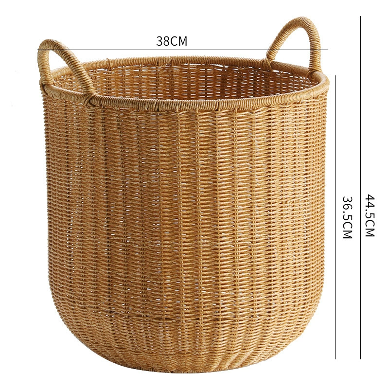 Big waterproof plastic laundry basket, storage basket for bedroom