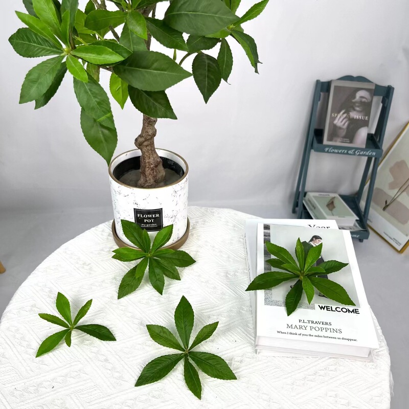 Simulated Texture Horse Drunken Tree Single Branch Scandinavian Simple Style Bionic Leaf Decoration Living Room Photography Ornaments Props