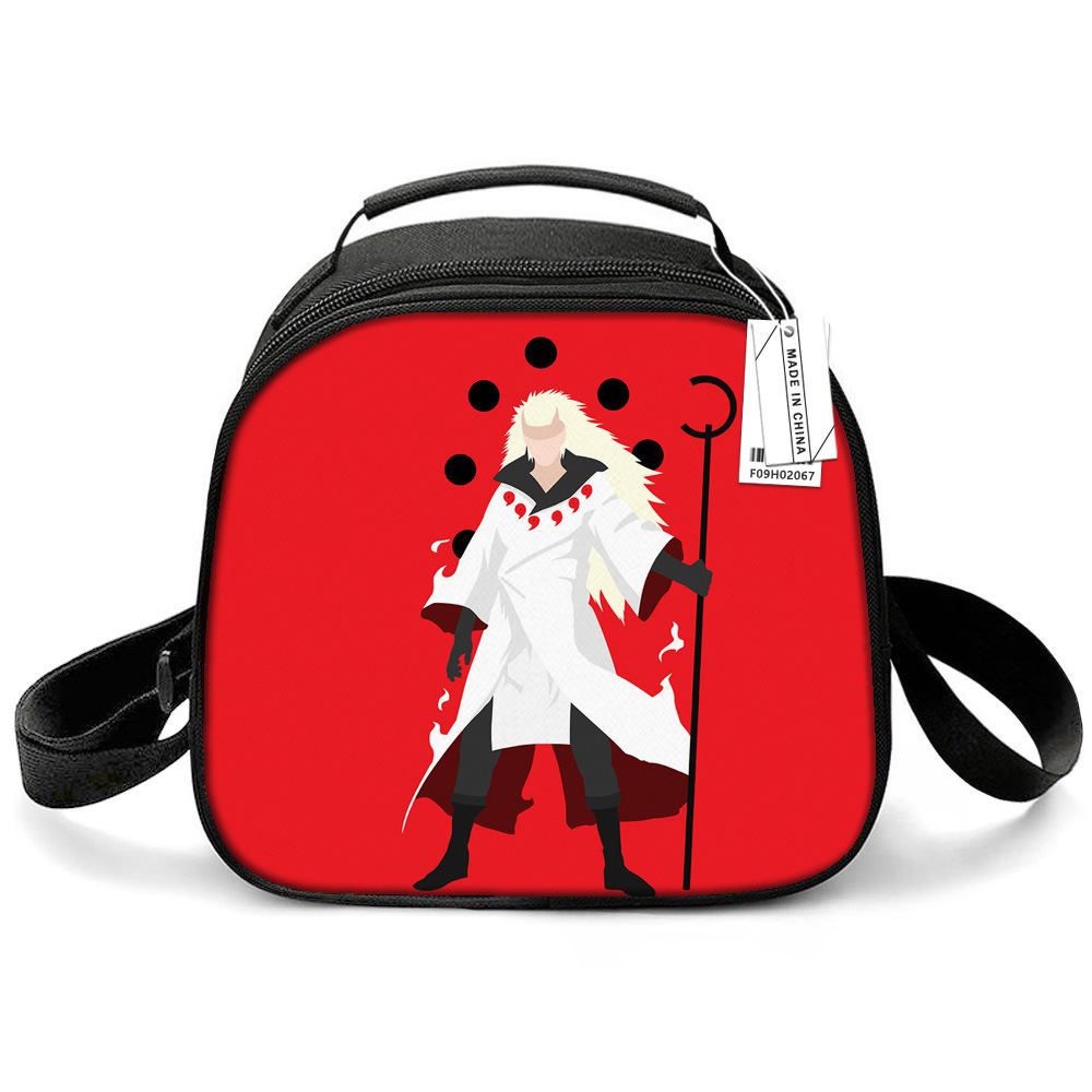 Naruto Naruto Peripheral Lunch Bag Polyester Satchel Thermal Bag Fashionable Printed Kidsren's Meal Bag Ice Bag