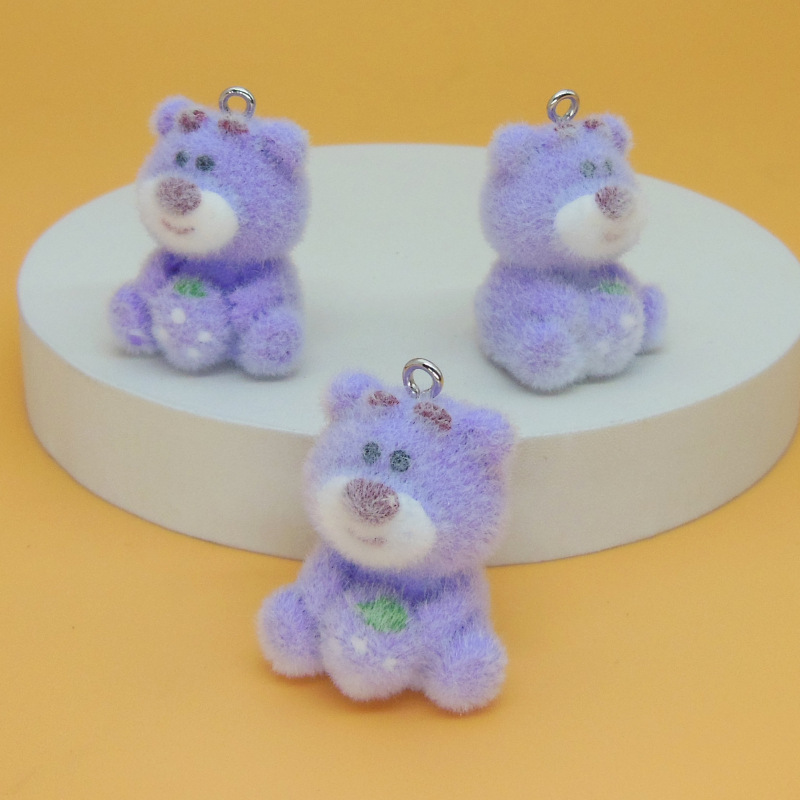 日本と韓国のかわいい植毛小動物ペンダント手作り DIY 携帯電話チェーンバッグペンダント植毛人形ジュエリーアクセサリー|undefined