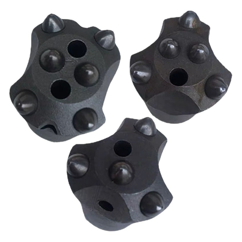 Bola broca de diente de presión fría viento pila taladro de aire columna diente ciruela mina túnel roca broca