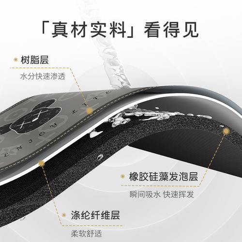 Diatom mud absorbent mats household toilet foot mats bathroom door non-slip carpet bathroom floor mats