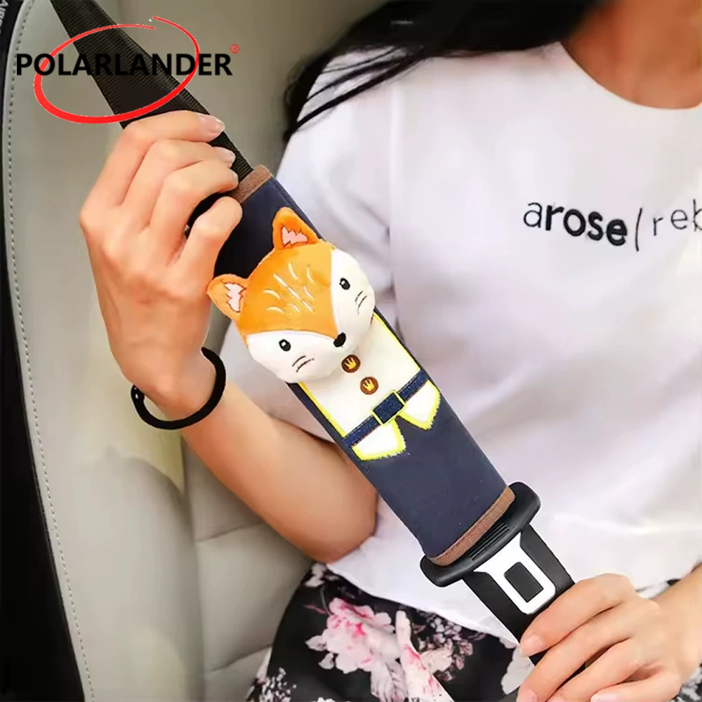 Автомобильный ремень безопасности, защита для плеч, мультяшная подушка, детский милый чехол для автомобильного ремня безопасности