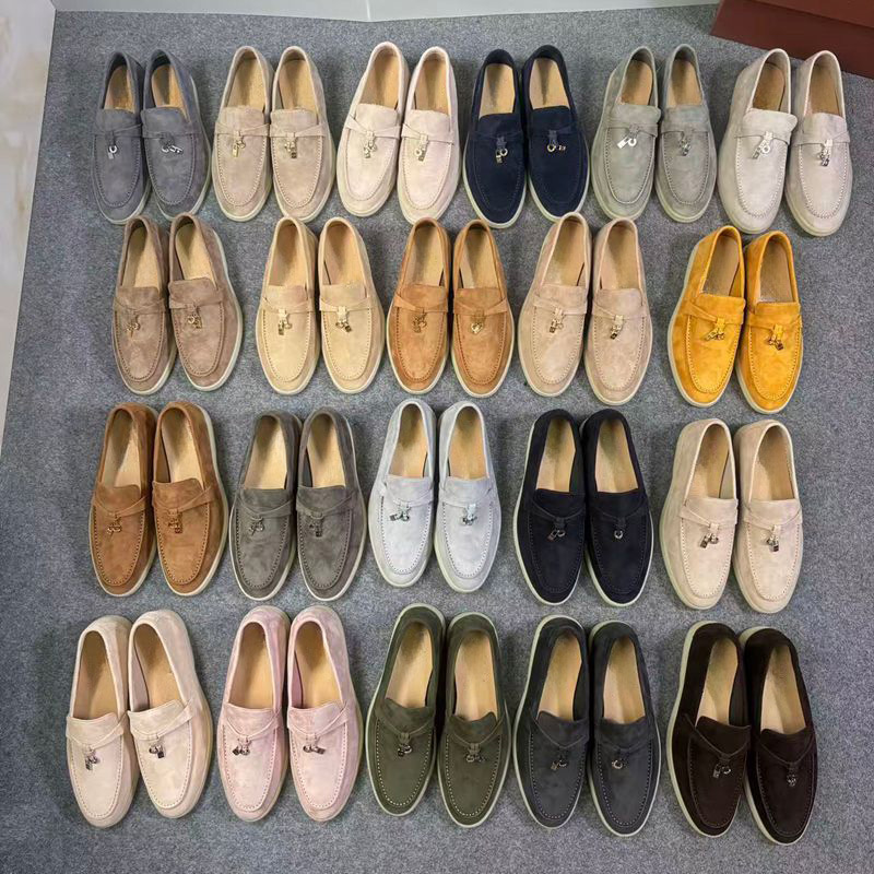 Full Color! Top Version Purchasing Level! Italian Lp Genuine Leather Slip-On Loafers with Tassels and Small Locks for Women Full Color! Top Version Purchasing Level! Italian Lp Genuine Leather Slip-On Loafers with Tassels and Small Locks for Women
