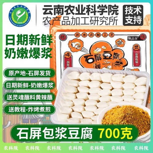 Academy of Agricultural Sciences wrapped tofu barbecue fried Yunnan Guizhou bursting small tofu cubes stinky tofu snacks Internet celebrity snacks