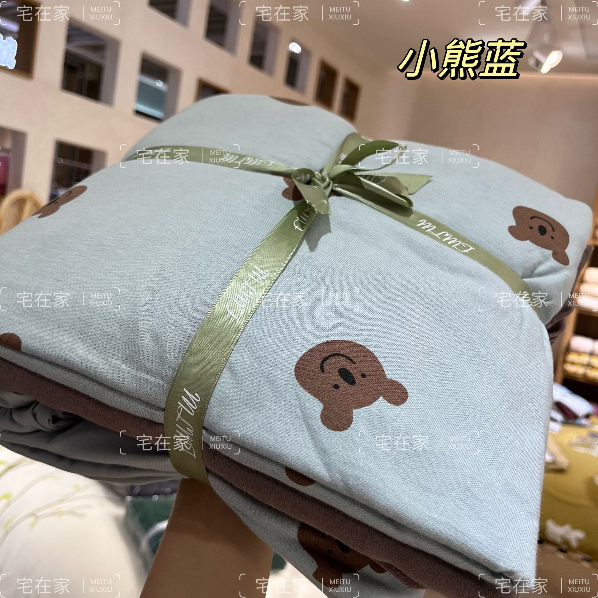 베어 블루 클래스 A 모성 및 유아 등급 100 면 니트 코튼 (매장 관리자 추천)