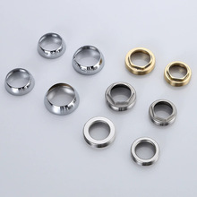 304不锈钢40连体压盖冷热面盆菜盆龙头阀芯压帽水暖五金配件批发