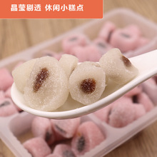 微甜桔红糕即食糯米糕豆沙夹心糕传统手工糕点心零食麻糍浙江产