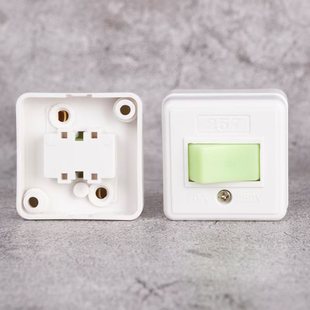 Foreign trade switch concealed hand switch square high-power bedside switch button wiring single control switch