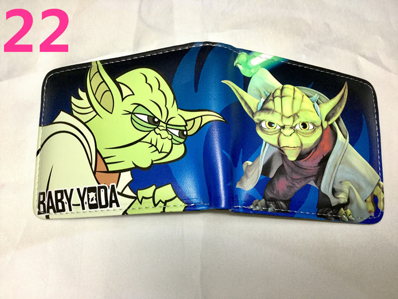 Baby Yoda maestro corto billetera Star Wars estudiante Monedero