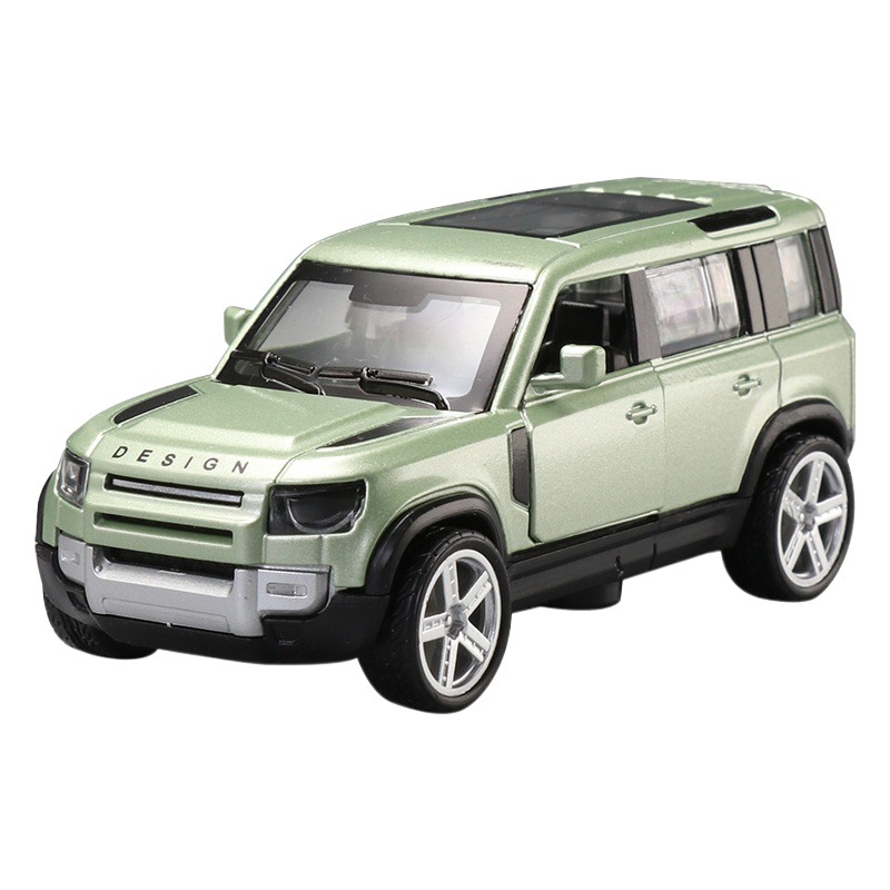 Modelo de coche de aleación a escala 1:43 en caja, simulación de vehículo todoterreno grande, máquina de garras, juguete para niños, adorno de coche al por mayor
