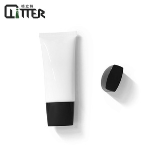 Spot 50ml 60ml White Flat Hose Cosmetics Matte Frosted Packaging Empty Bottle Repackaged Cleanser in Stock