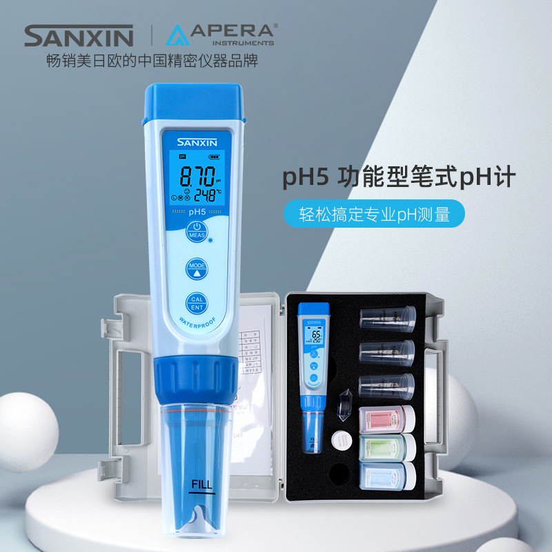 上海三信PH5 笔式pH计