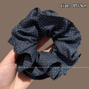2026 nuevo estilo coreano super grande anillo de pelo intestino grande niñas de alto nivel de sensación de cabello de flores cuerdas de cabello de cordón de goma adornos para el cabello