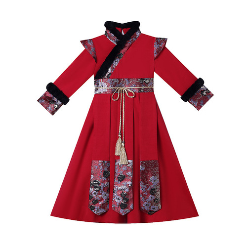 Hanfu boys  new national clothing winter Chinese style traditional Chinese costume winter children's young master Tang suit