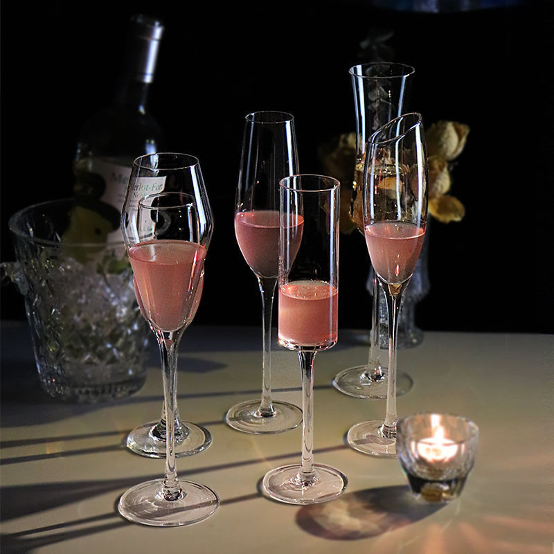 Taza de champán de alto valor de bebida taza de cóctel taza de vino de cristal casero taza de vino tinto