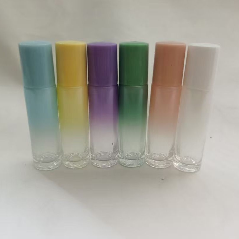 厂家直销管制10ml滚珠玻璃瓶化妆品瓶精油瓶玻璃走珠瓶唇油小瓶