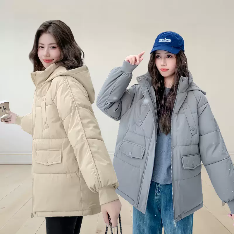 外贸面包服女网红羽绒棉衣2025新款韩版时尚宽松洋气棉袄保暖外套