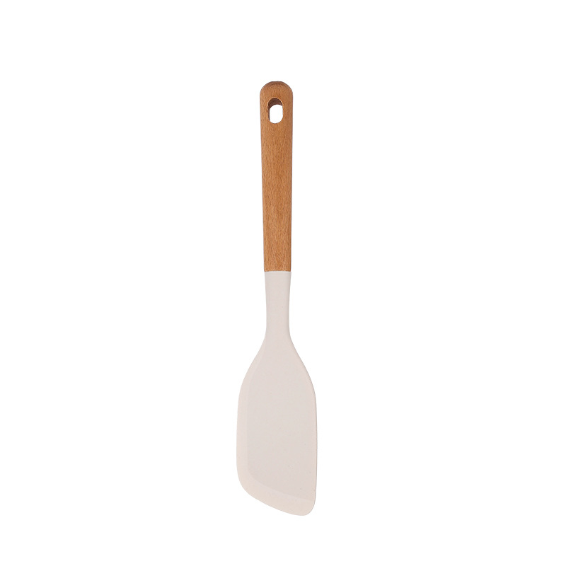 Nórdico color de silicona set de cocina sopa de sopa de cocina antiadherente para pala para fritar verduras casera sopa de cocina set de cucharas