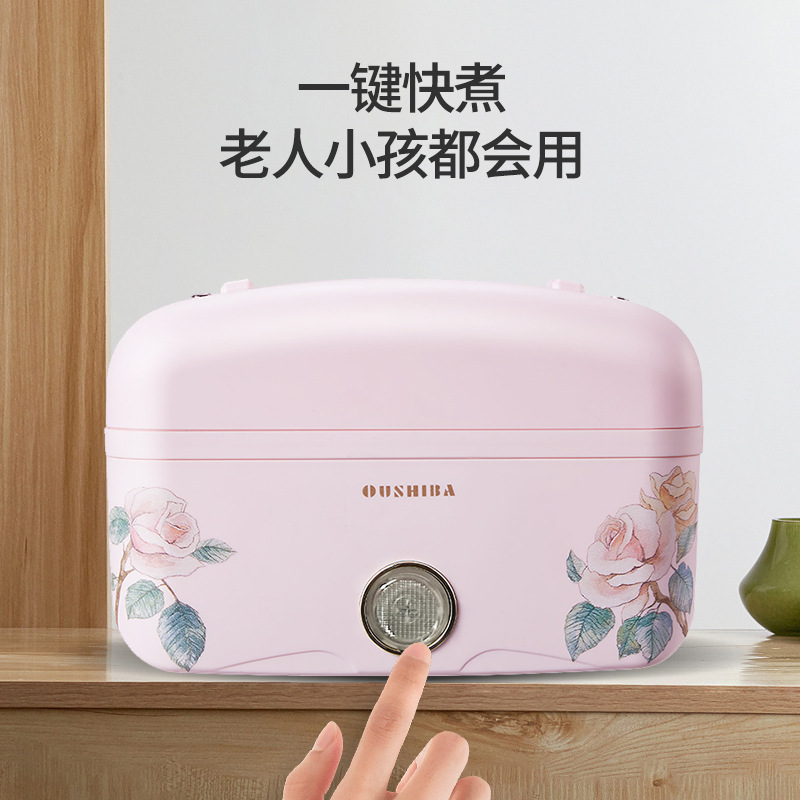 Factory wholesale 1.6L double-layer insulated smart lunch box, USB-powered electric heating lunch container, portable heated lunchbox
