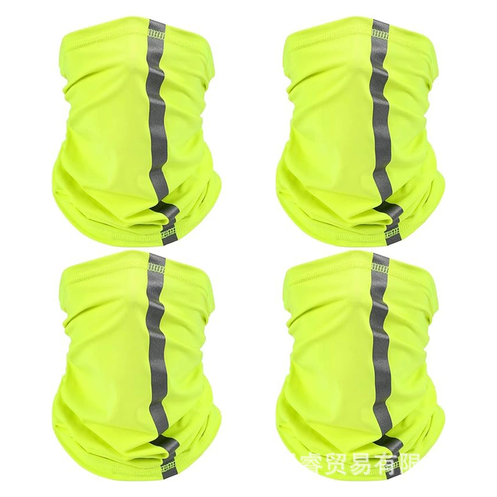 В наличии Мужская и женская Светоотражающая полосатая маска Летний солнцезащитный крем Дышащий эластичный головной убор Спорт на открытом воздухе Многофункциональная мотоциклетная Защита лица