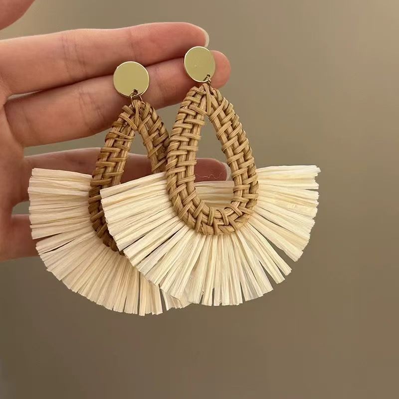 Caña de caída pendientes simple gancho bohemio nicho de moda temperamento de alta sensación auriculares al por mayor mujeres image 3