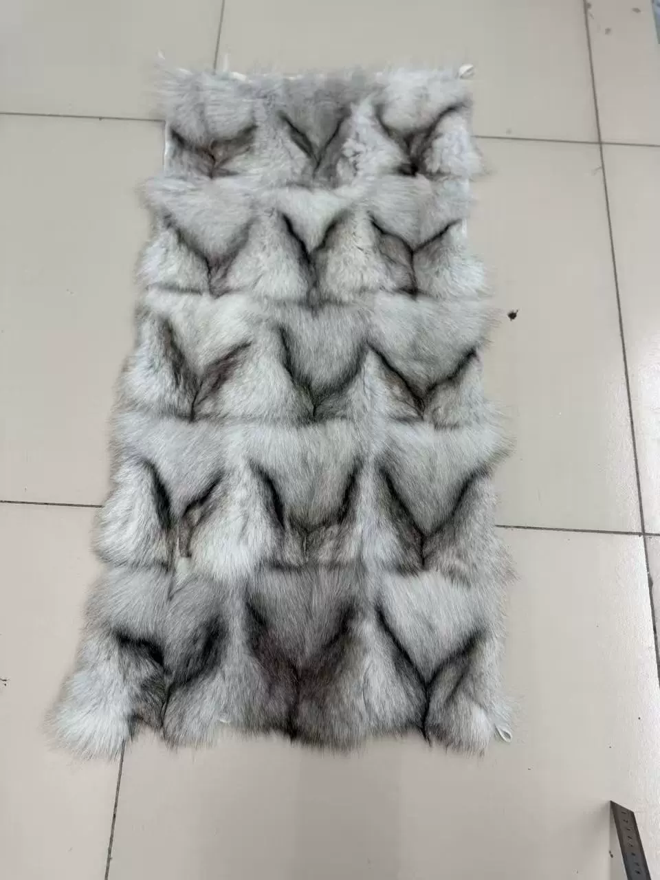 狐狸毛皮草原材料面料皮料真皮真毛狐狸脚毛褥子外套内胆DIY专用