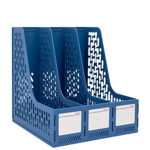 Deli Stationery 78997 File Basket Office Folder Data Rack Desktop File Classification Triple File Rack
