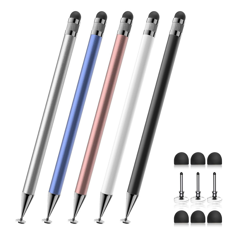 MPS disc + silicone touch pen universal capacitive pen integrated rotatable metal pencil touch pen