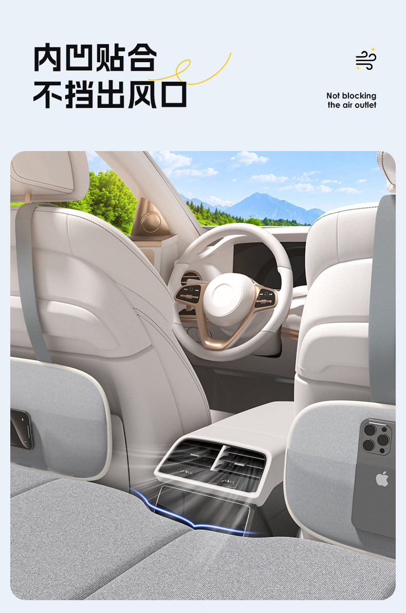 Aichewu Latex Car Travel Bed Multifunctional Bed Car Rear In-Car Sleeping Handy Gadget Seat Folding Mattress