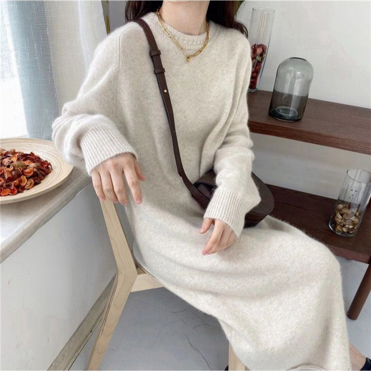 100% Pure Wool Maxi Skirt Women's Dress Autumn and Winter High-End Knitwear Loose Mid-Length Over-The-Knee Hip-Hugging Skirt 100% Pure Wool Maxi Skirt Women's Dress Autumn and Winter High-End Knitwear Loose Mid-Length Over-The-Knee Hip-Hugging Skirt