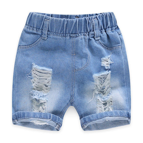 Boys 'jeans, shorts, middle pants, printed cartoon children's wear, baby's quarter pants, summer children's short pants, trendy