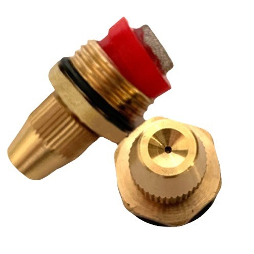 Cobre 4 puntos ajustable alta atomización césped boquilla rociador rocalla boquilla sitio de construcción eliminación de polvo refrigeración jardín rociador