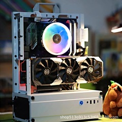 オープンシャーシ240/360水冷空冷ラックATX/MATXビデオカード縦型デスクトップ本体小型シャーシ