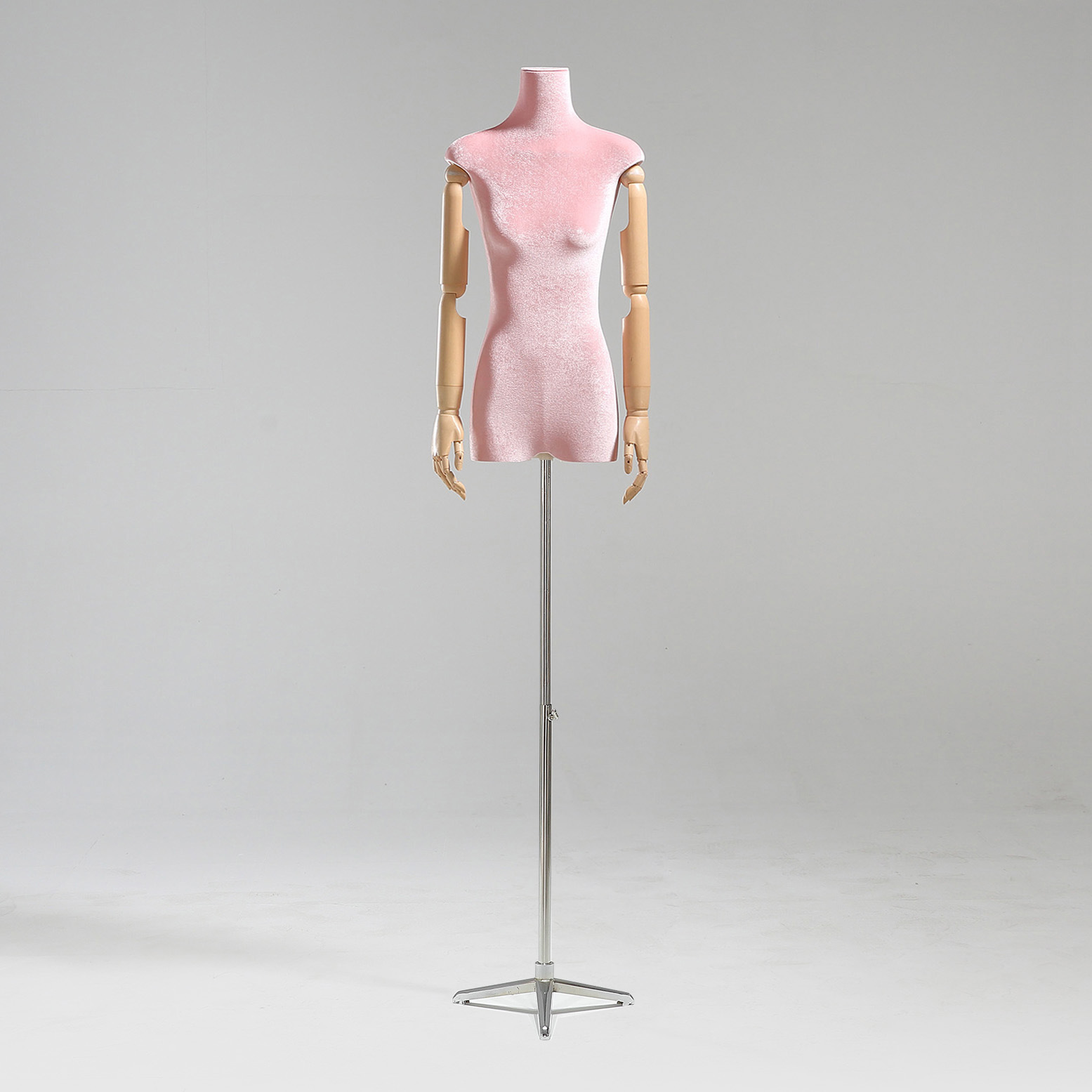 Modelo de tienda de ropa estante de exhibición de terciopelo pecho plano cuerpo plano ropa de mujer modelo de busto accesorios ventana estante modelo de plataforma image 69