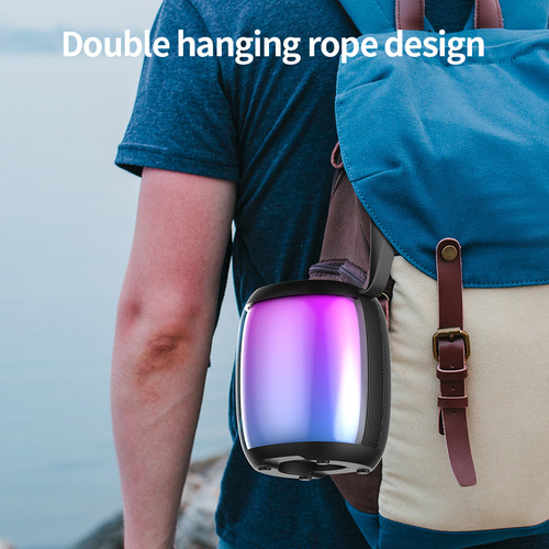 New Bluetooth audio outdoor portable plug-in card mini wireless karaoke all-in-one microphone speaker