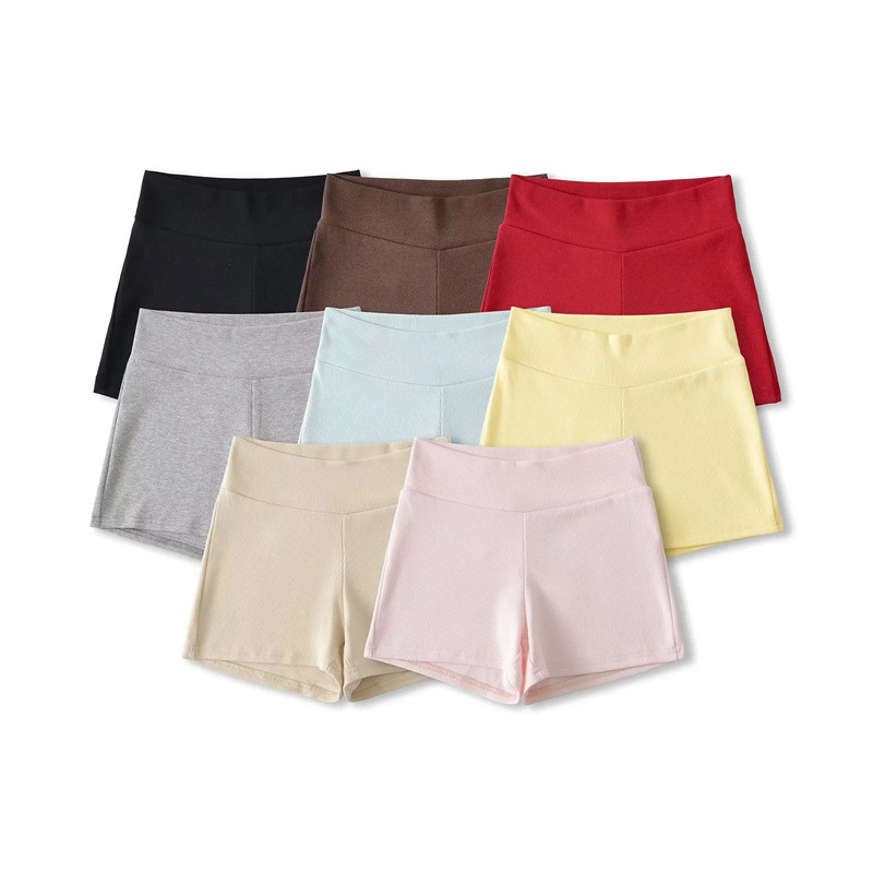 Hot Girl Sexy Elastic Hip Shorts Women's Summer 2025 New High-Waisted Versatile Slimming Yoga Sports Hot Pants