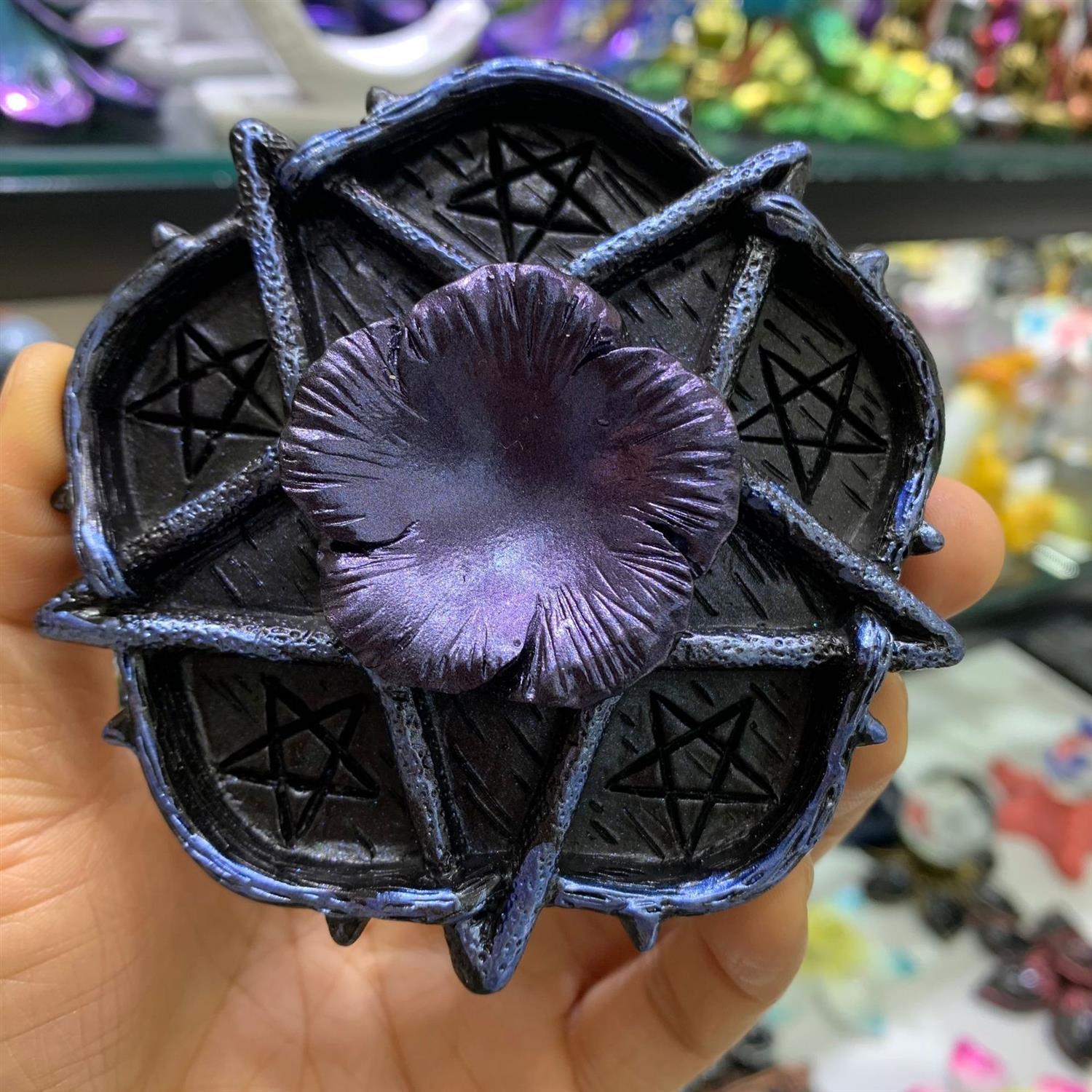 跨境货源 五芒星 树脂工艺品 球托 水晶球底座  创意居家摆件