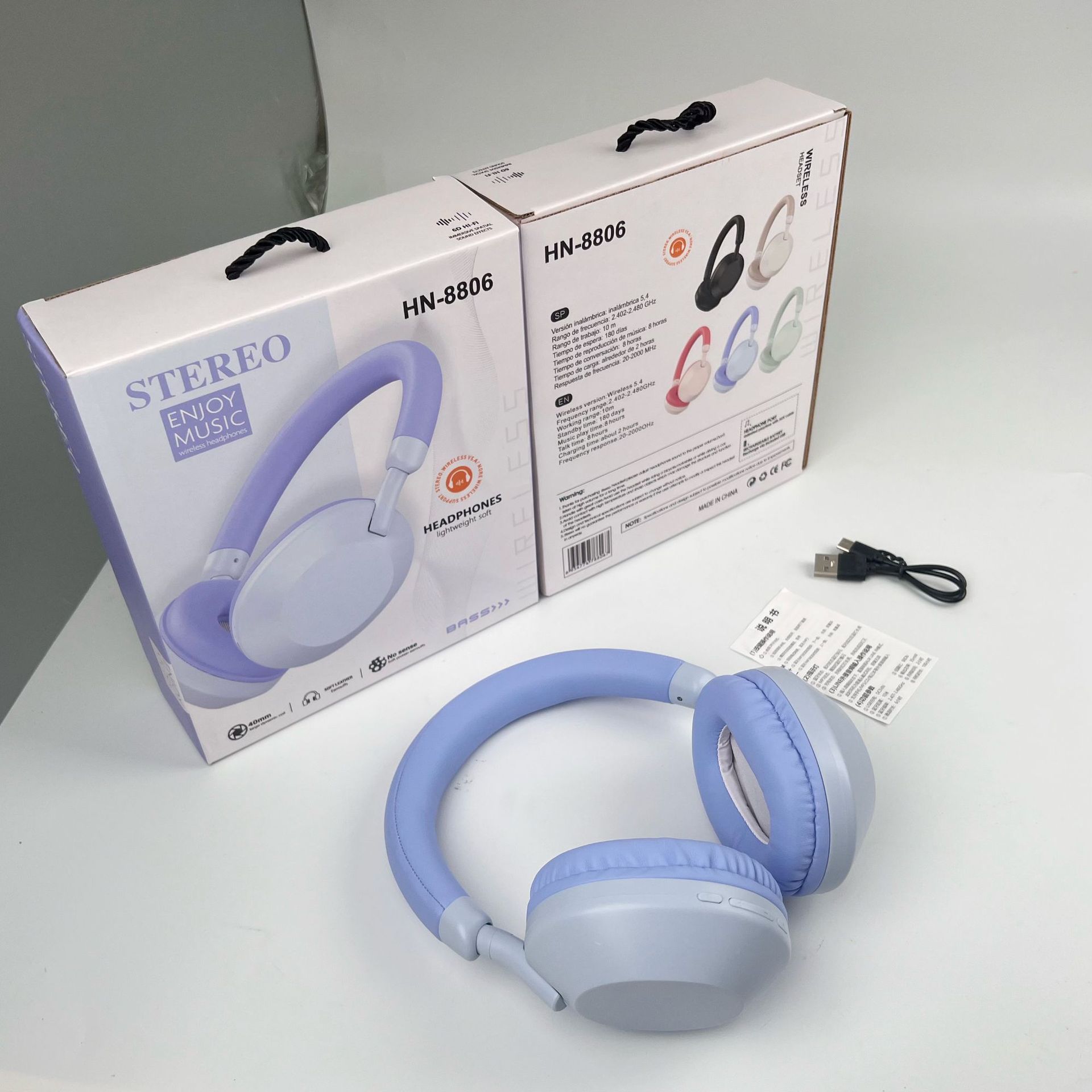 HN8806 Wireless Bluetooth Headphones Heavy Bass Calls Sports Wholesale Manufacturer_voghion.com