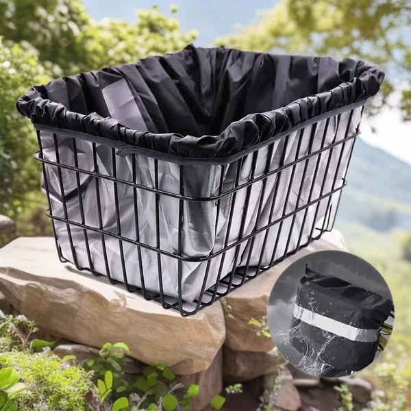 Bicycle basket rainproof and waterproof liner, bicycle basket rain cover, outdoor hiking and travel backpack rain cover