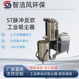 Workshop Industrial Vacuum Cleaner, Factory Carbon Powder, Sawdust and Iron Filings Dust Collector, Graphite Dust Pulse Vacuum Cleaner