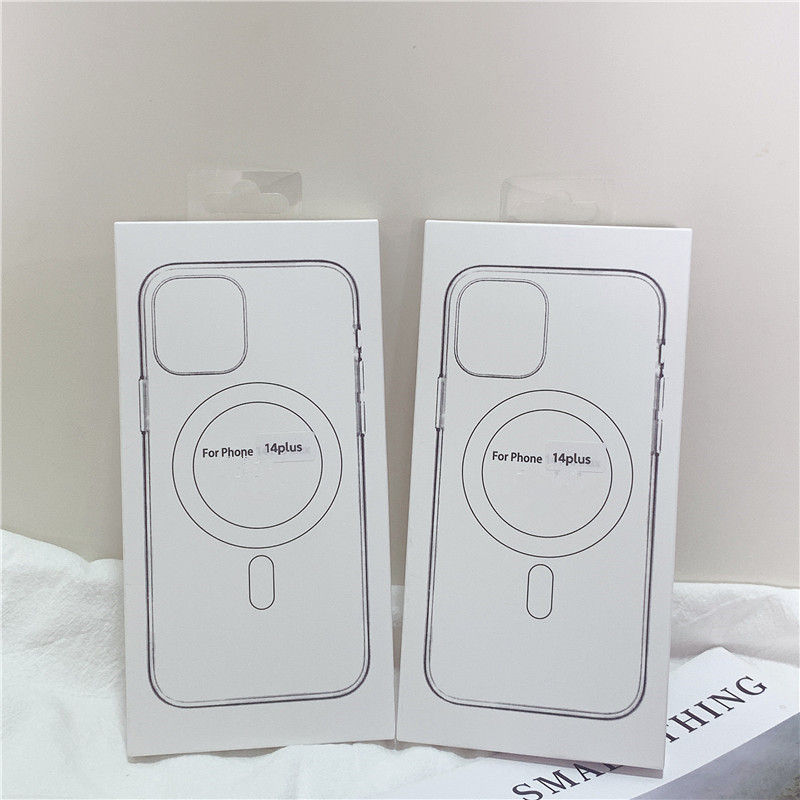 Suitable for Apple 13 Acrylic Magnetic Mobile Phone Case iphone14promax High Permeation 16 All-inclusive Protective Shell