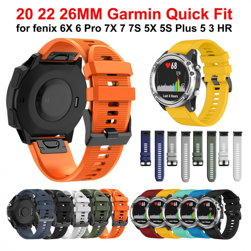 26 20 22mm Quickfit Strap for Garmin Fenix ​​7X 7 7S 5 5X 5S